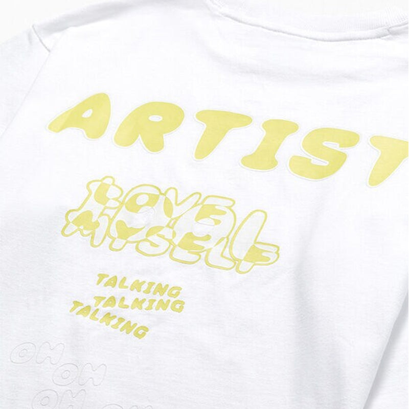 BTS IDOL LONG SLEEVE T-SHIRT WHITE (LARGE)