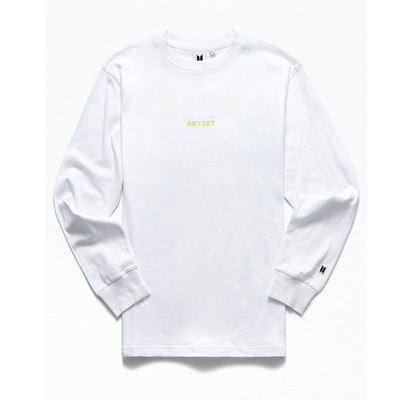 BTS IDOL LONG SLEEVE T-SHIRT WHITE (LARGE)