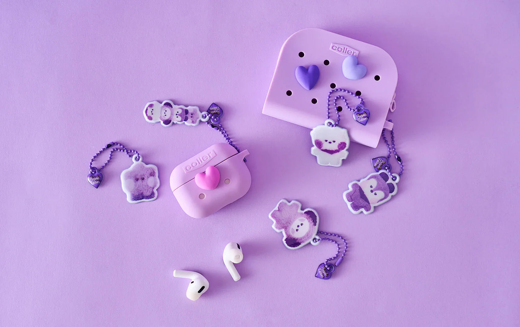 BT21 MININI PURPLE OF WISH BLIND BOX KEYRING