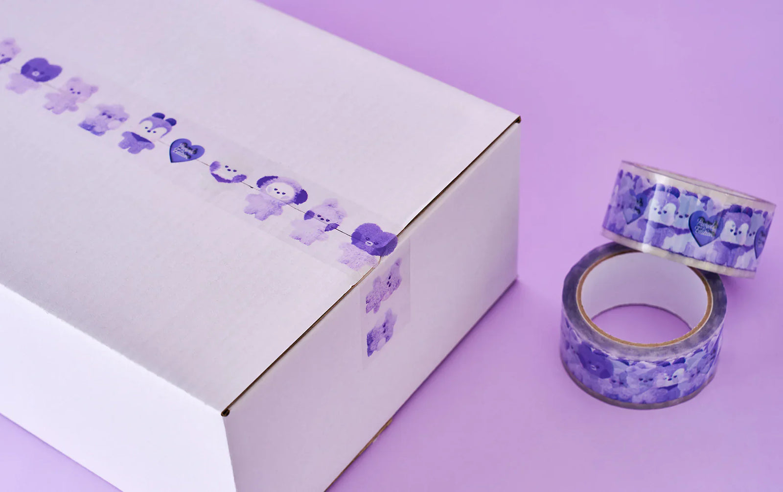 BT21 MININI PURPLE OF WISH PACKAGING TAPE