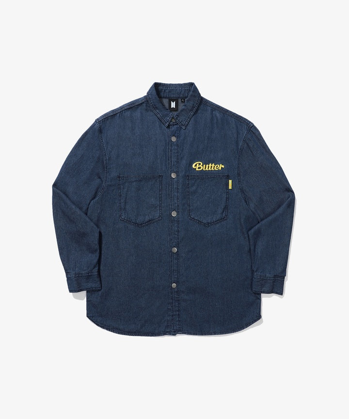 BTS BUTTER/PTD DENIM SHIRT MEDIUM