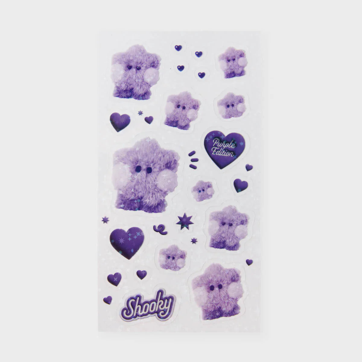 BT21 SHOOKY MININI PURPLE OF WISH STICKERS