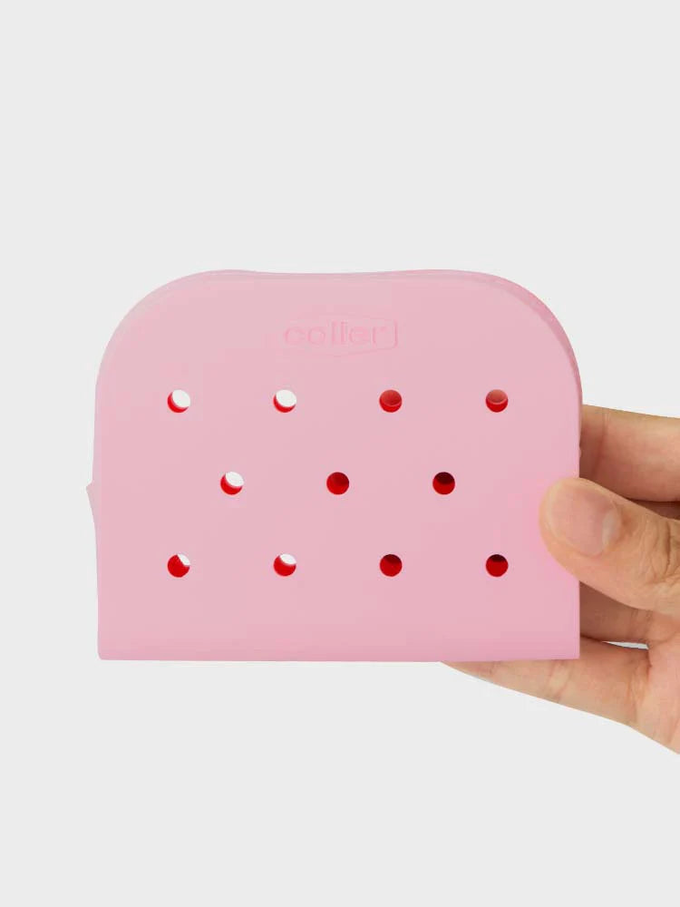 COLLER SILICONE POUCH (S) LIGHT PINK