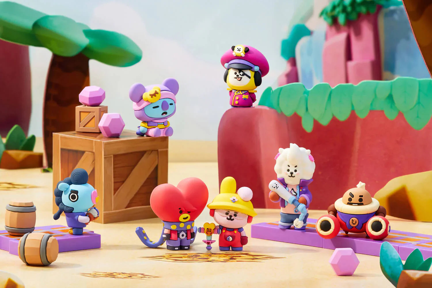 BT21 X BRAWL STARS BULL MANG BUILDABLE FIGURE