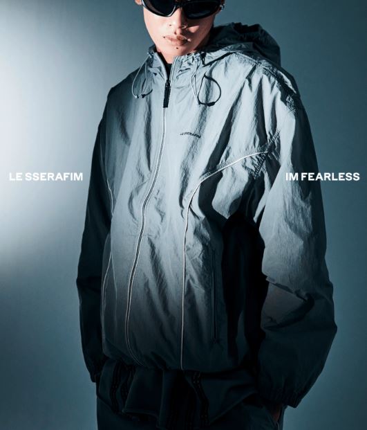 LE SSERAFIM WIND BREAKER  (GREY) S-M/L-XL