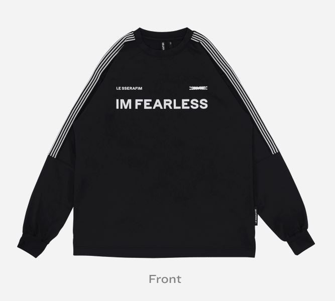 LE SSERAFIM JERSEY LONG SLEEVE T-SHIRT (BLACK) S/M/L/XL
