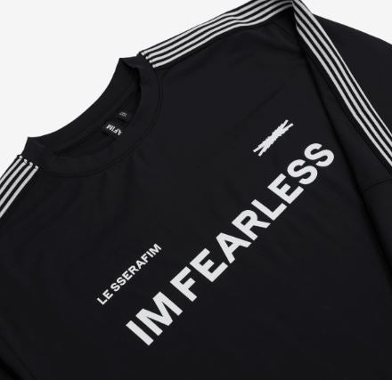LE SSERAFIM JERSEY LONG SLEEVE T-SHIRT (BLACK) S/M/L/XL
