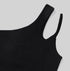LE SSERAFIM ONE SHOULDER BRA TOP (BLACK) S/M/L