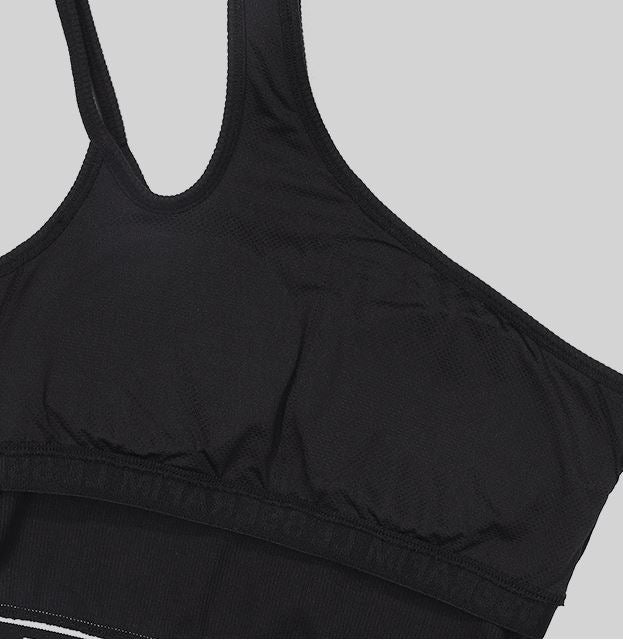 LE SSERAFIM ONE SHOULDER BRA TOP (BLACK) S/M/L
