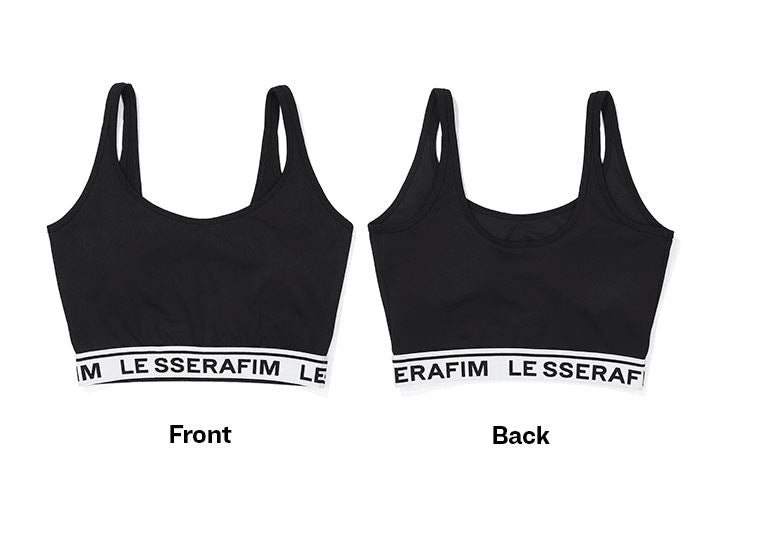 LE SSERAFIM  BASIC BRA (BLACK) S/M/L