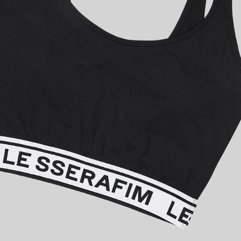 LE SSERAFIM  BASIC BRA (BLACK) S/M/L