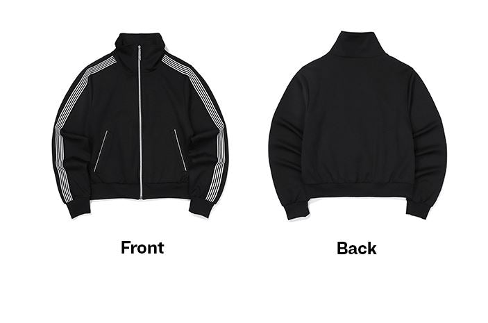 LE SSERAFIM TRACK TOP (BLACK) S/M