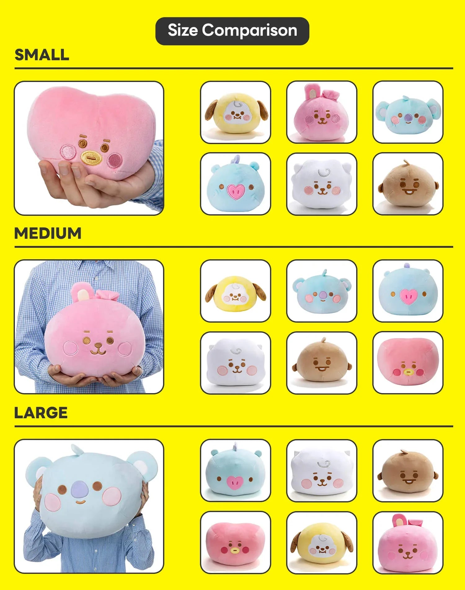 BT21 RJ BABY MOCHI FACE CUSHION (S)