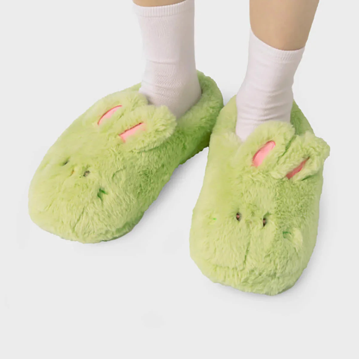 NEWJEANS BUNINI PLUSH HOUSE SLIPPERS (GREEN)