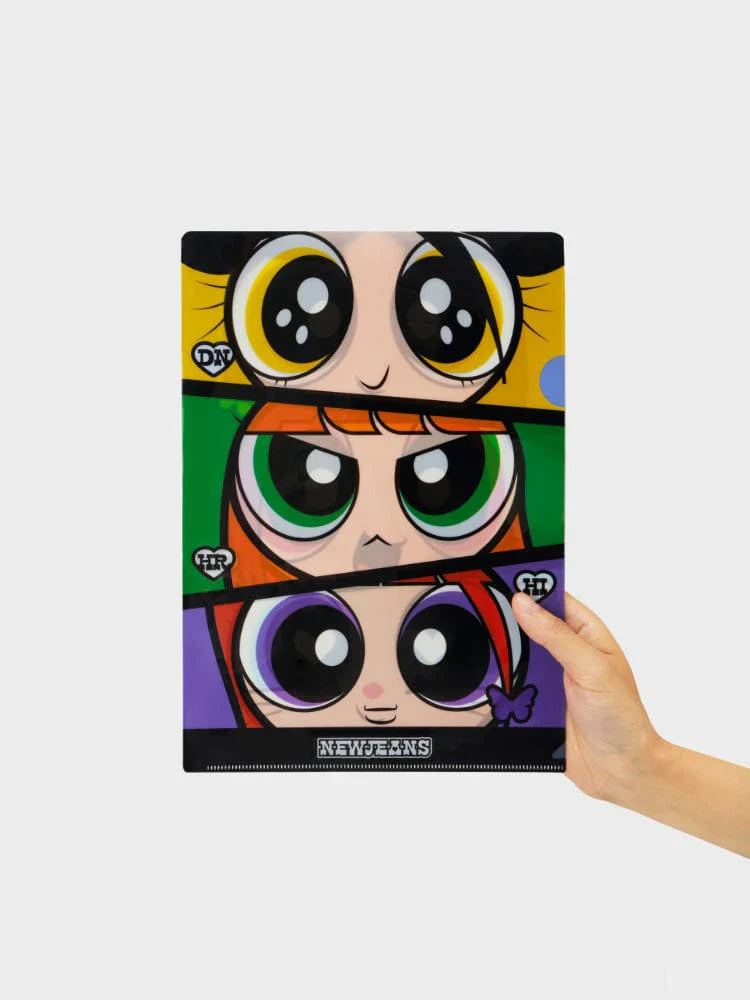 THE POWERPUFF GIRLS X NEWJEANS PLASTIC FILE FOLDER