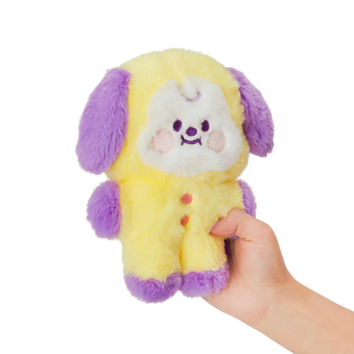 BT21 CHIMMY BABY FLAT FUR PURPLE HEART STANDING DOLL