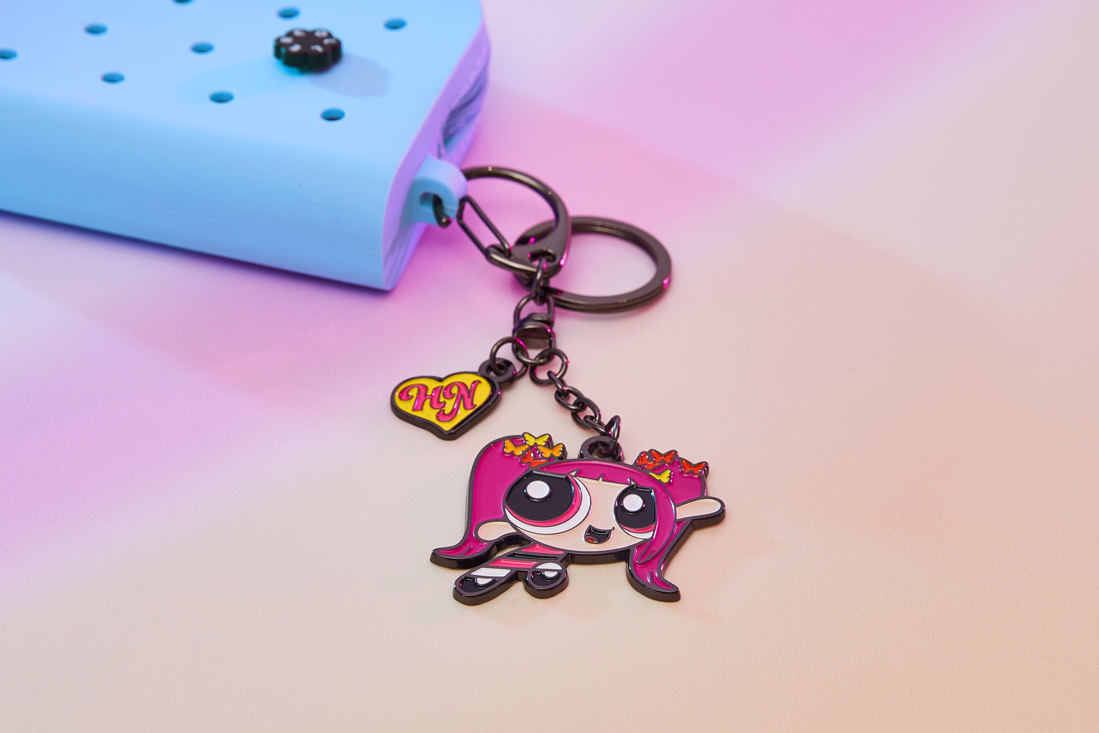 THE POWERPUFF GIRLS X NEWJEANS METAL KEYRING (HANNI)