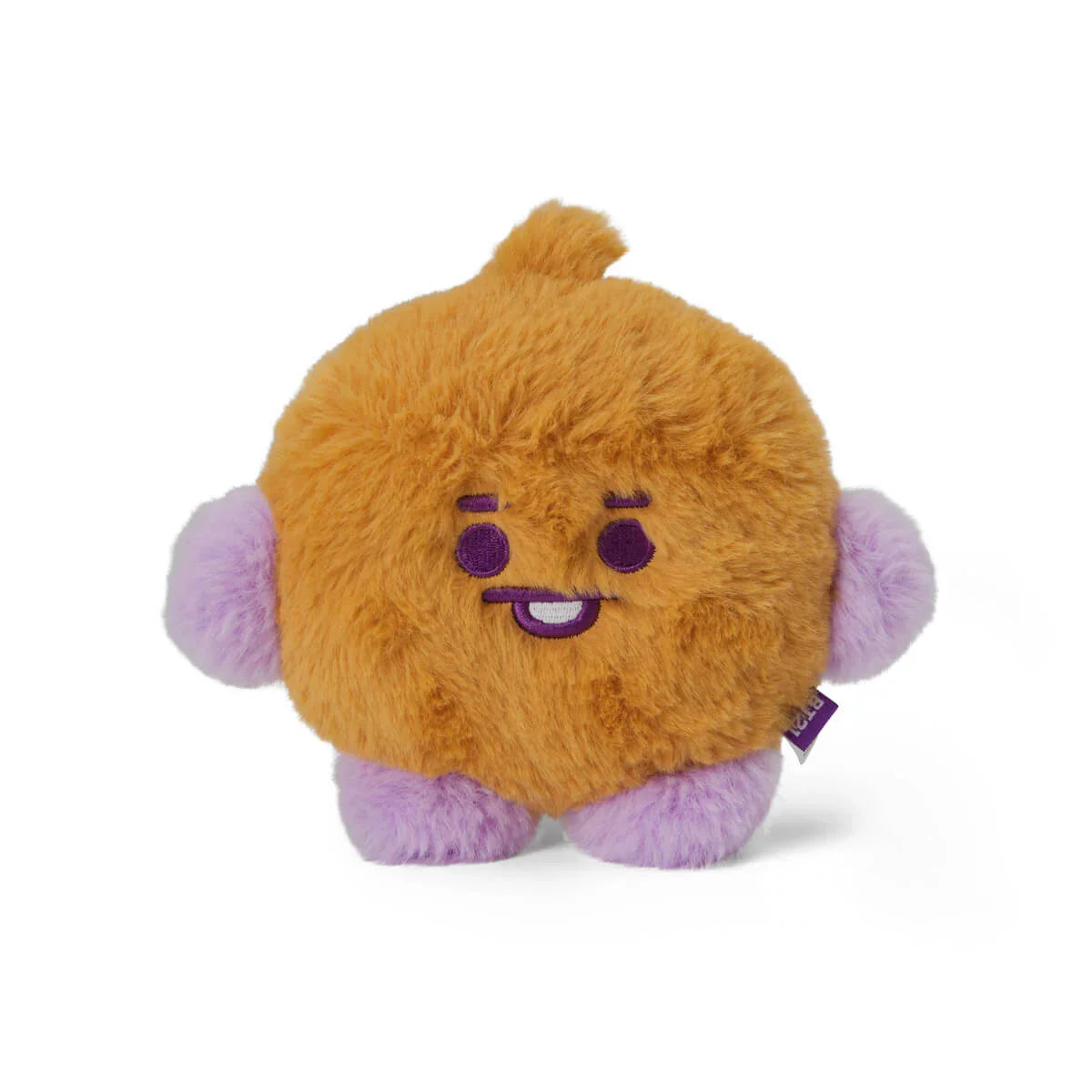BT21 SHOOKY BABY FLAT FUR PURPLE HEART STANDING DOLL