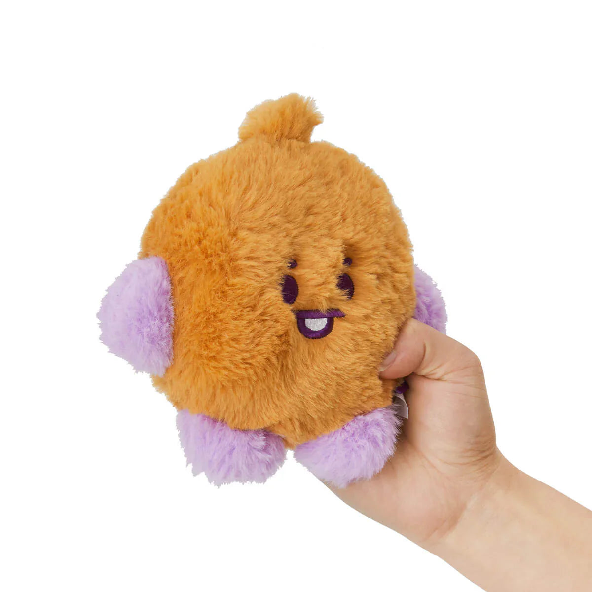 BT21 SHOOKY BABY FLAT FUR PURPLE HEART STANDING DOLL