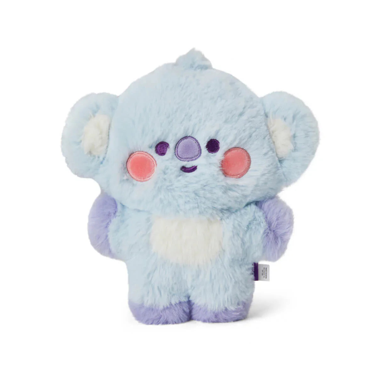 BT21 KOYA BABY FLAT FUR PURPLE HEART STANDING DOLL