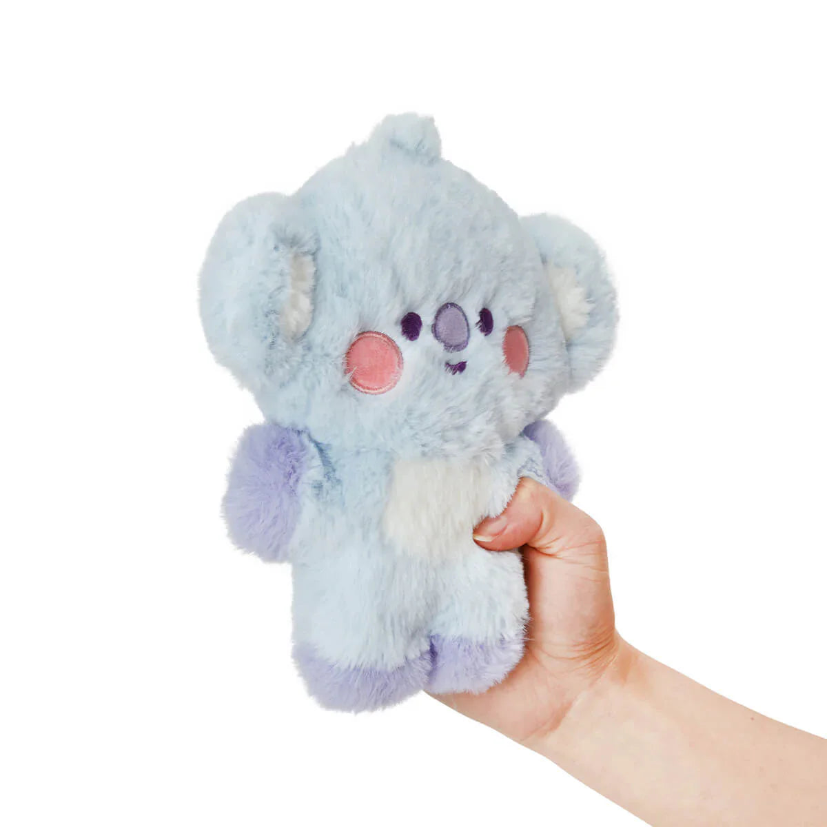 BT21 KOYA BABY FLAT FUR PURPLE HEART STANDING DOLL