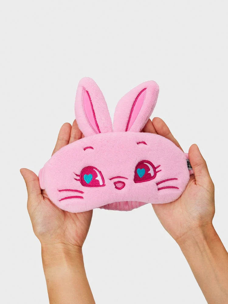 NEWJEANS TOKKI PLUSH EYE MASK (PINK)