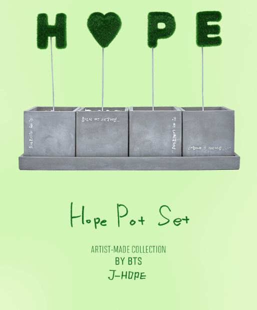 BY BTS J-HOPE HOPE POT SET