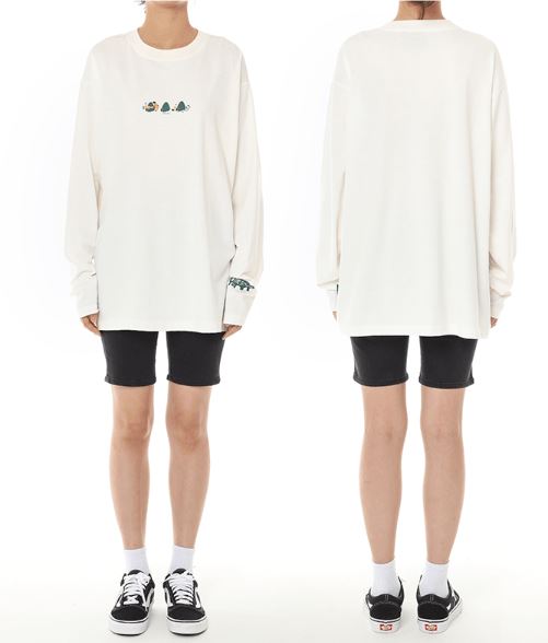 BTS IN THE SOOP LONG SLEEVE T-SHIRT (IVORY) LARGE