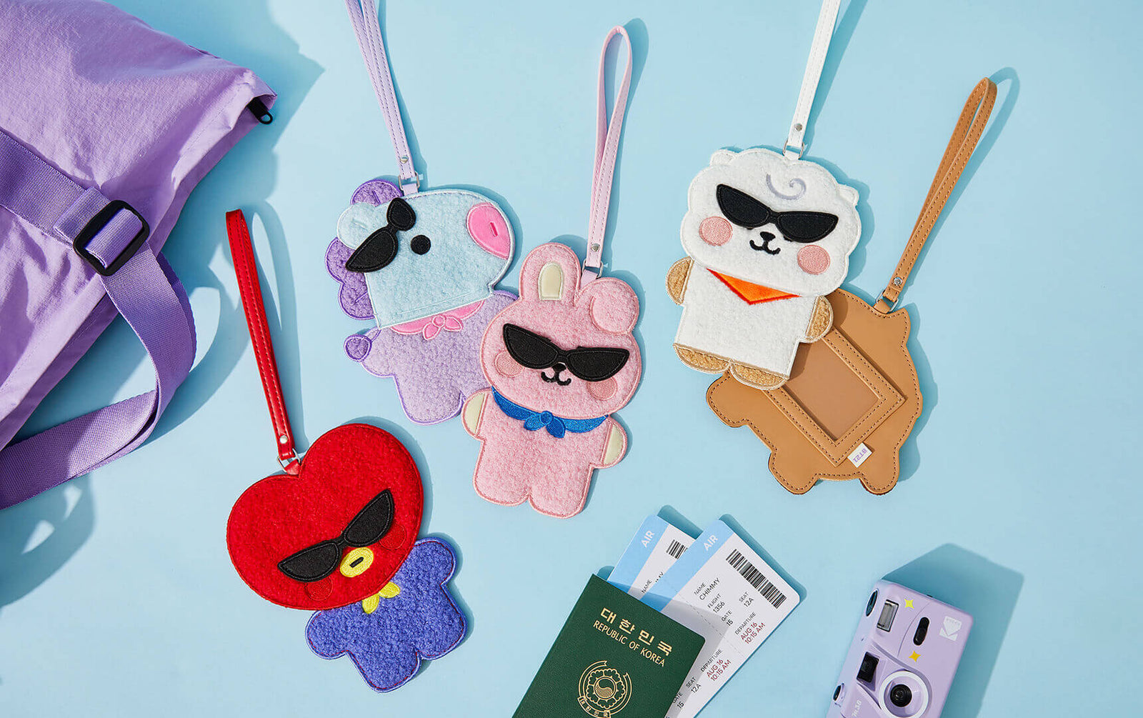 BT21 SHOOKY BABY TRAVEL LUGGAGE TAG