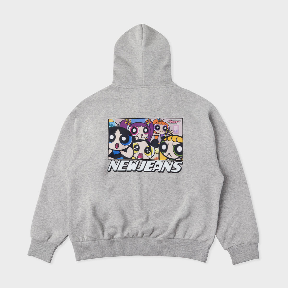 THE POWERPUFF GIRLS X NJ FULL ZIP HOODED SWEATSHIRT MELANGE L/XL