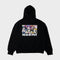 THE POWERPUFF GIRLS X NJ FULL ZIP HOODED SWEATSHIRT BLACK L/XL