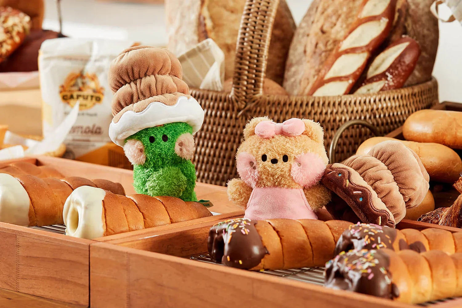 LINE FRIENDS DNINI BAKERY STANDING DOLL