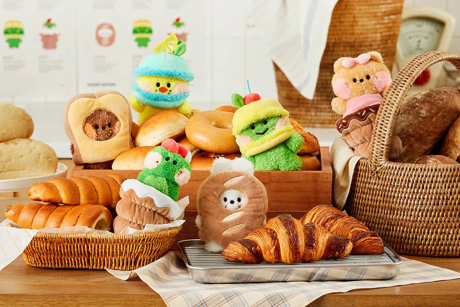 LINE FRIENDS CHONINI BAKERY STANDING DOLL