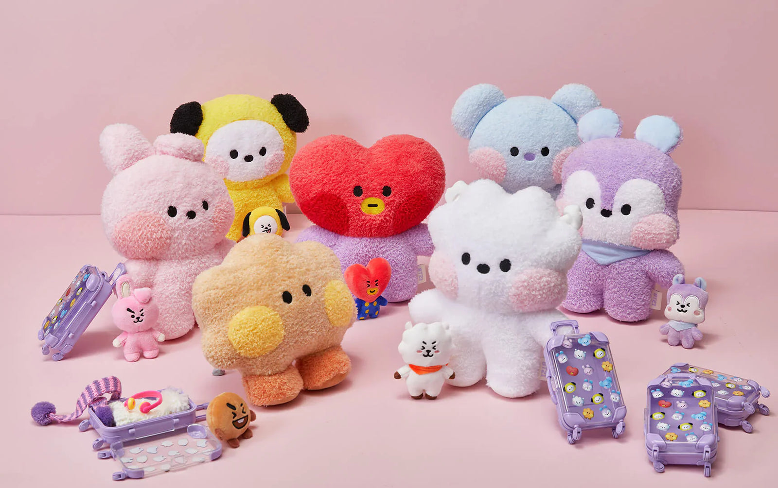 BT21 TATA MININI STANDING DOLL BIG AND TINY EDITION