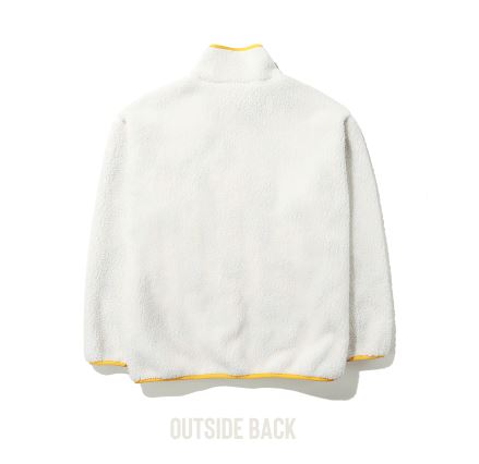 BTS IN THE SOOP REVERSIBLE FLEECE JACKET (IVORY) MEDIUM