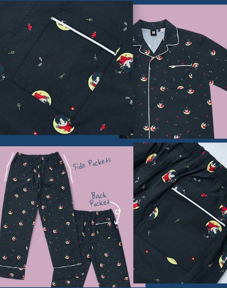 BY BTS JIN BAD DAY PAJAMA (BLACK) M/L