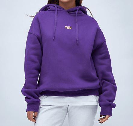 BY BTS JIMIN WITH YOU HOODY (PURPLE) S/M/L/XL