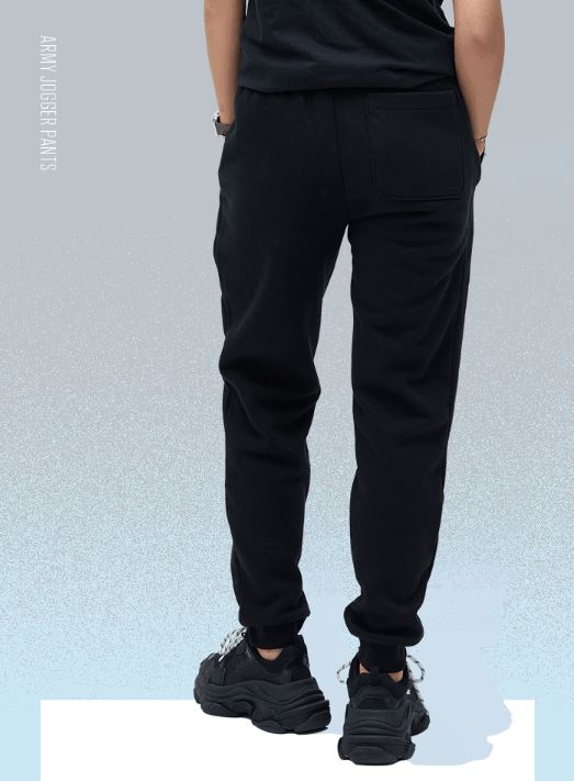 BY BTS RM ARMY JOGGER PANTS (BLACK) S/M/L/XL