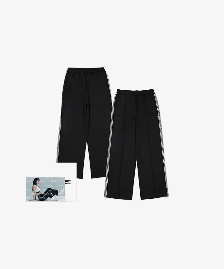 LE SSERAFIM TRACK PANTS (BLACK) S/M/L