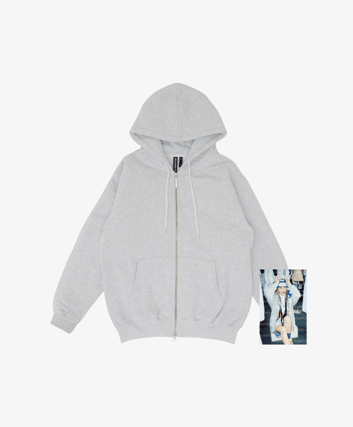 LE SSERAFIM ZIP-UP HOODIE (MALANGE GREY) M/L/XL