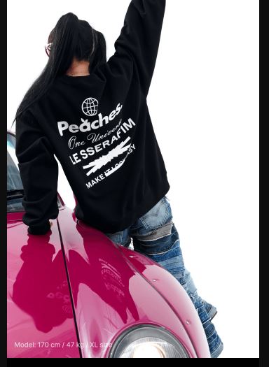 LSFxPEACHES STAPLE CREWNECK M/L/XL