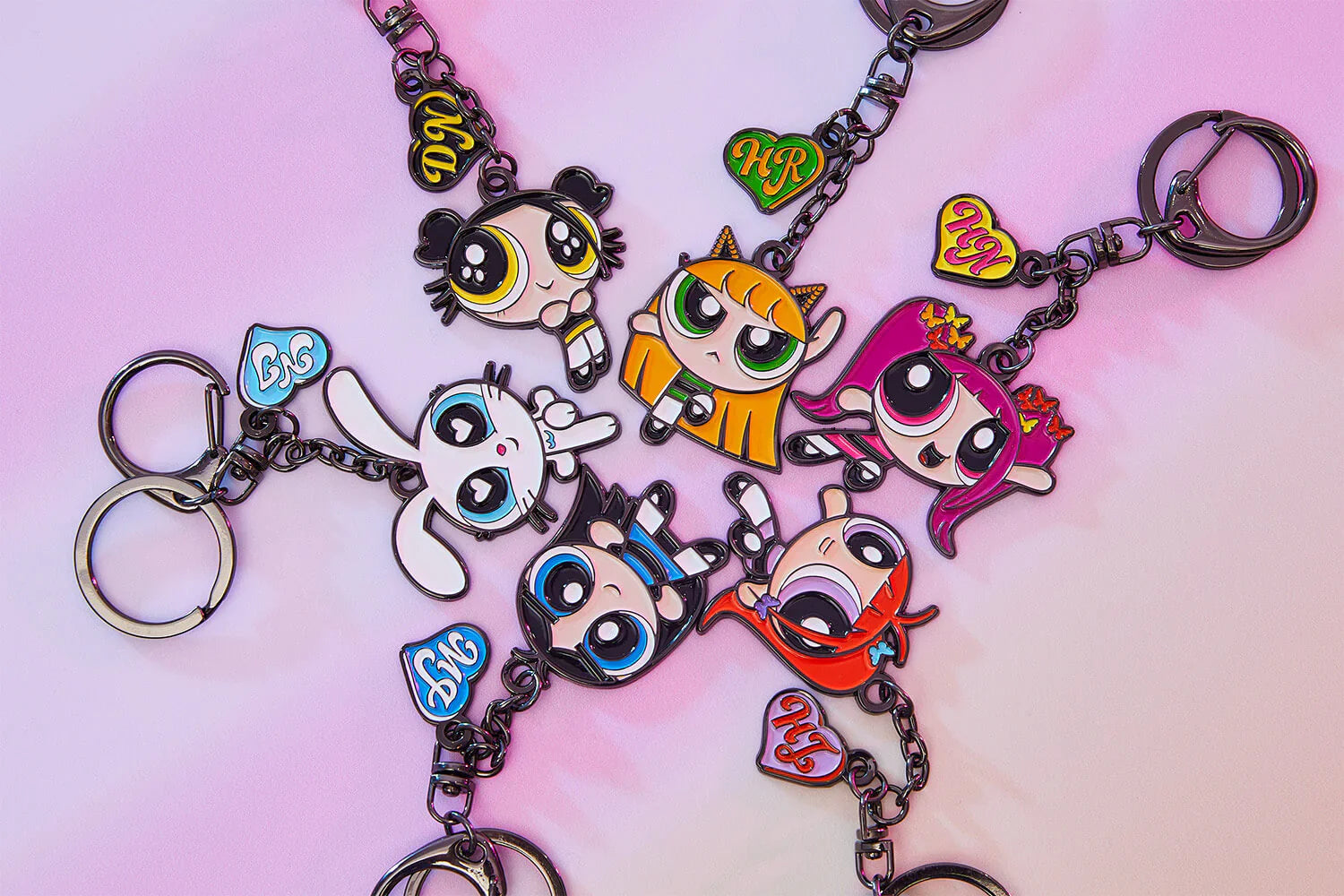 THE POWERPUFF GIRLS X NEWJEANS METAL KEYRING (HAERIN)