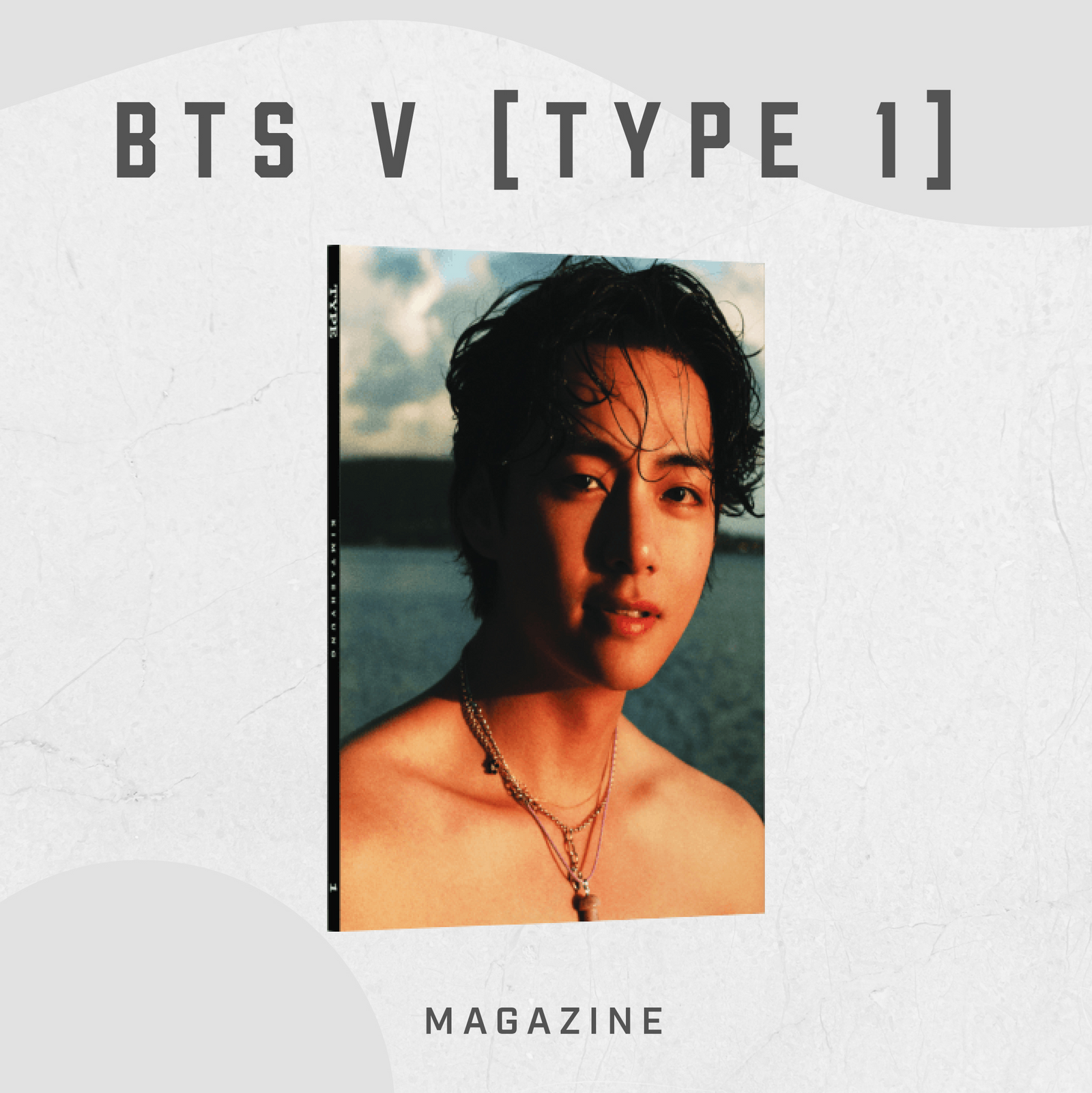 BTS V - TYPE 1 FULL SET (HARDCOVER PHOTO BOOK & MAGAZINE)