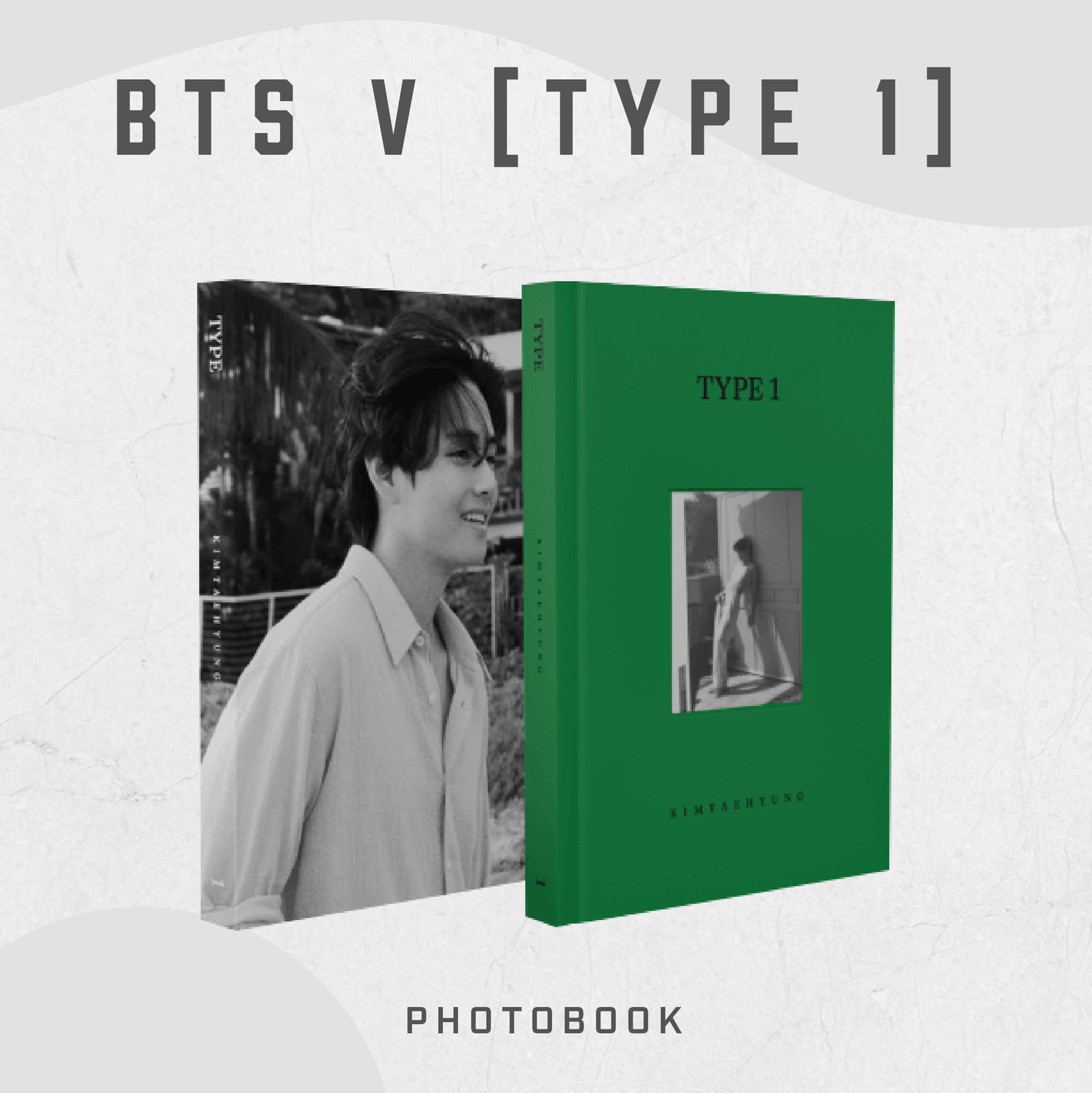 BTS V - TYPE 1 FULL SET (HARDCOVER PHOTO BOOK & MAGAZINE)